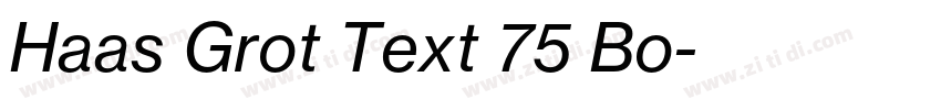 Haas Grot Text 75 Bo字体转换 Haas Grot Text 75 Bo字体转换